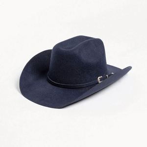 OEM Manufacturer Custom Unisex Chapeau Classic Hat Western Vintage 100% Wool Cowboy Fedora Hats Wholesale Cattleman Cowboy Hat - Product Image 6