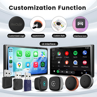 Adaptador Inalámbrico CarPlay y Android Auto Ota Plug and Play, Dongle para CarPlay con Cable, Convertidor Carlinkit Mini Ultra Dual Wifi Ai Box