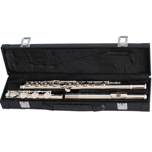 <span class=keywords><strong>Flauta</strong></span> de rendimiento de 16/17 agujeros chapada en plata profesional al por mayor instrumentos de viento de diseño abierto - Product Image 1