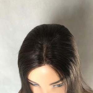 Nuevo, Tupé de Encaje Frontal de 16 Pulgadas para Mujer, Encaje Francés Q6, Base de PU, Cabello Brasileño Remy Liso Birmano, Anudado a Mano, Personalizable, Sin - Product Image 4