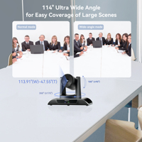 Caméra de visioconférence PTZ TEVO Professinal VHD Pro Series 3U 3x -1080P USB+HDMI pour différents systèmes de diffusion en direct
