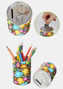 Hucha Personalizada con Temática Navideña, Diseño <span class=keywords><strong>de</strong></span> Monedas <span class=keywords><strong>de</strong></span> Ensueño, con Papel Ecológico y Base Metálica para Regalos Navideños - Product Image 3