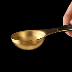 Tasses et cuillères à mesurer populaires en acier inoxydable plaqué cuivre, sans soudure, gain de place, pour étudiants en cuisine et écoles - Product Image 2