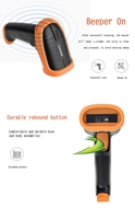 Lecteur de codes-barres sans fil portable Netum Radall S5 S8, scanner de codes-barres manuel, scanner QR, lecteur de codes-barres 2D