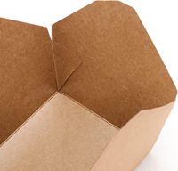 Boîtes en papier pratiques pour la restauration rapide à emporter, prenant en charge la taille et le logo personnalisés pour répondre aux besoins des entreprises de vente au détail et de restauration