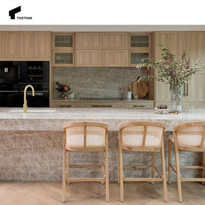 Tostone טבעי בז 'קוורציט מטבח מקורה אחד & חדר אמבטיה היהירות העליונה מרובעת לשימוש ביתי - Product Image 4