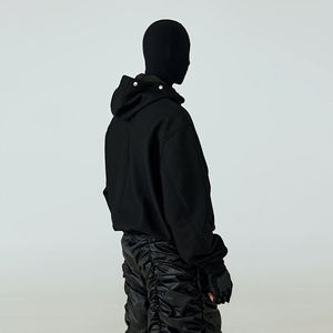 <span class=keywords><strong>Felpa</strong></span> Unisex Streetwear all'Ingrosso con Doppio <span class=keywords><strong>Cappuccio</strong></span>, Antivento, Calda, con Maschera, Oversize, Techwear, Casual, Premium - Product Image 3