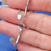 Harga Pabrik Pemasok Langsung Femme 925 Sterling Silver D Vvs Moissanite Gelang Mewah Rantai Tenis Bunga Berhias Mutiara
