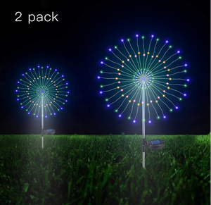 Solar Led <strong>Light</strong> 3D DIY Firework Stake <strong>Light</strong> for Garden <strong>Pathway</strong> Landscape Holiday Party <strong>Christmas</strong> Lawn Security Outdoor Decor - Product Image 2