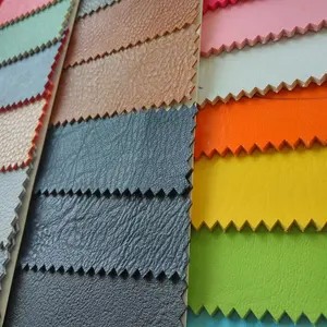 Hot sale colorful embossed artificial PU leather fabric