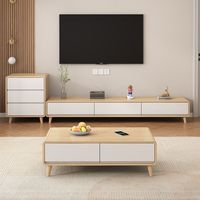 Meuble TV en bois au design moderne et luxueux, table TV minimaliste pour le salon, meubles de salon, armoires TV en bois