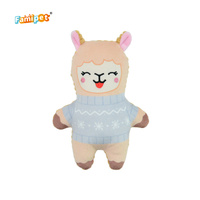 Famipet Fabricant Vente en Gros Personnalisée Nouveau Design Mignon Alpaca Jouet Sonore en Peluche Douce et Froissée pour Animaux de Compagnie, Ensemble de Jouets Sonores pour Chiens