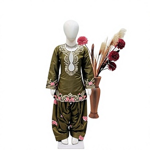 Salwar Kameez para niñas musulmanas, acrílico, invierno, Salwar Kameez para niñas musulmanas, cálido, elegante, bordado, traje tradicional. - Product Image 1