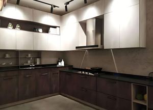 Armarios de cocina modernos Armarios de cocina de diseño de lujo Armarios de cocina de madera maciza - Product Image 2