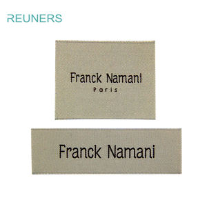 Étiquette tissée de veste en coton biologique personnalisée en usine pour vêtements chaussures et sacs étiquettes de fil Para Ropa de Calor - Product Image 2