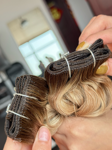 Новинка 2026: Наращивание волос на клипсах из 80% натуральных необработанных волос Double Drawn для салонов красоты (для белых женщин) - Product Image 6