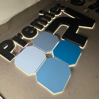 Letrero Comercial Personalizado 3D de Acero Inoxidable con Retroiluminación LED para Empresas y Hospitales, Letrero de Pared Exterior Impermeable con Módulos LED