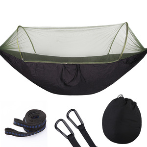 <span class=keywords><strong>Hamac</strong></span> <span class=keywords><strong>de</strong></span> camping portable Pop-up Double <span class=keywords><strong>avec</strong></span> <span class=keywords><strong>moustiquaire</strong></span> <span class=keywords><strong>Hamac</strong></span> d'arbre suspendu <span class=keywords><strong>en</strong></span> nylon ultra-léger <span class=keywords><strong>avec</strong></span> sangles d'arbre - Product Image 4