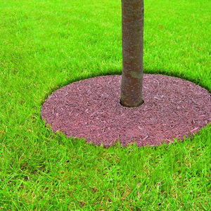 Vente en gros de revêtements de sol sportifs carrés recyclés 25mm Forte perméabilité à l'eau Protecteur d'arbre Plancher en caoutchouc SBR en rouleau pour racines - Product Image 4