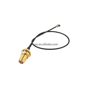 High performance cable assembly SMA female jack bulkhead waterproof to IPEX for 1.13 coaxial cable jumper 15cm length