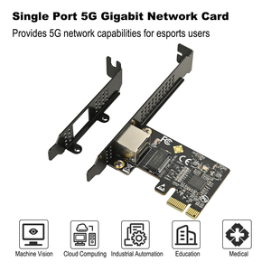 การ์ดเครือข่ายอีเทอร์เน็ตกิกะบิต5G PCI-E TO RJ45 RTL8126 10/100/2500/5000Mbps 5Gbps ใช้เดสก์ท็อปภายในแบบมีสาย PCIe 5G La - Product Image 3