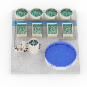 Sistema di ricircolo per acquacoltura serre Hoop House con PP acquario allevamento di pesci Ras attrezzature per acquacoltura - Product Image 1