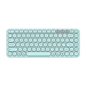 2.4 g Wireless Optical usb Keyboard Retro Keyboard Wireless Full Size Colorful Keyboard