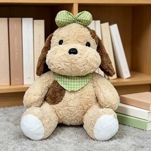 Peluche Cane Carino Seduto <span class=keywords><strong>a</strong></span> Forma di Egg Tart, Bambola Cane, Cucciolo Terapeutico Rilassante Transfrontaliero per Bambini - Product Image 6