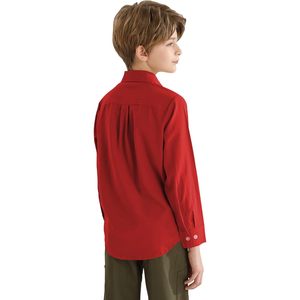Chemise habillée à manches longues pour garçons Qbk, en coton Oxford, avec poches poitrine, de 9 mois à 16 ans - Product Image 3