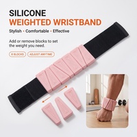 Bracelet lesté en silicone pour poignet et cheville, réglable 0,5LB 1LB 2LB, antidérapant, segmenté, pour la marche et la course
