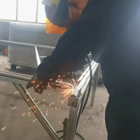 Valla Temporal de Alta Seguridad para Obras de Construcción, Paneles de Barandilla Soldados con Puertas para Jardín, Césped y Balcones