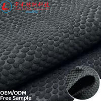 Tejido de punto elástico 3D gofrado de 260GSM de poliéster y elastano teñido al por mayor para sofás, almohadas, camas para mascotas, etc.