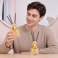 Diffuseur de parfum en verre de luxe 100 ml, coffret cadeau, écologique, sans BPA, sans alcool, huile aromatique, rafraîchisseur d'air pour la maison, bâtonnets en rotin, hôtel