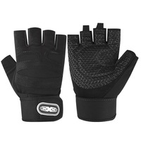 Guantes Deportivos de Medio Dedo para Hombre y Mujer, Protección de Muñeca, Antideslizantes, para Levantamiento de Pesas, Ciclismo, Barra Horizontal, Entrenamiento