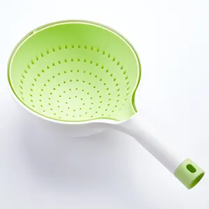 Modern creative kitchen tools Double drain basket 360 degrees rotating vegetables and fruits wash drain