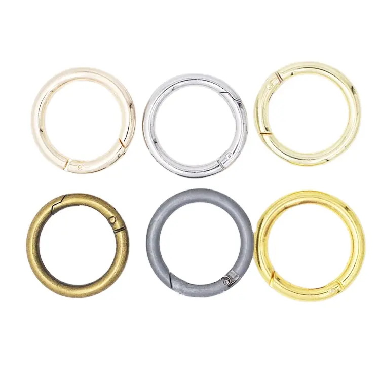 Metal Bag Hardware Spring O-ring for Handbag in Guangzhou Customized High D Ring Other Bag Parts Accessories Ring