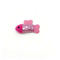 Jouet pour chat en forme de poisson Laserfinish, jouet à mâcher en peluche pour chat, fournitures pour animaux de compagnie à la catnip