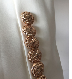 Nuovo Manicotto <span class=keywords><strong>Lungo</strong></span> di Modo Più Il Formato Delle Donne in Bianco e <span class=keywords><strong>Nero</strong></span> <span class=keywords><strong>Blazer</strong></span> - Product Image 6