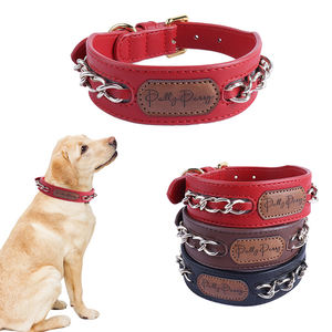 Multi-color Classic Solid Customizable PU Material Adjustable Waterproof Pet Collar and <b>Leash</b>-Sturdy & Durable Comfortable - Product Image 2