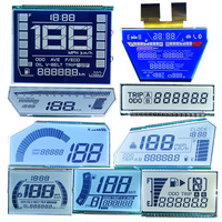 Affichage de la montre TN personnalisée à 4 chiffres et à 7 segments Modules LCD noir et blanc Code de segment personnalisé