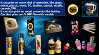 A3 harga pabrik A4 Inkjet UV Flatbed Printer untuk pena Golf bola kartu Pvc mesin toko cetak 3D UV Printer