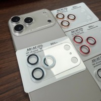 Protecteur de module caméra 3D électroplaqué avec base en PMMA transparent et verre optique pour iPhone séries 13-17