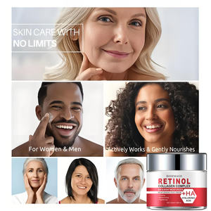 Crème au collagène au rétinol Crème raffermissante et hydratante pour le visage avec vitamine A, B, C et E, acide hyaluronique - Product Image 6