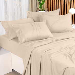 Ensemble de 4 pièces durables de literie en microfibre brossée résistante à la <span class=keywords><strong>d</strong></span>écoloration avec taies <span class=keywords><strong>d</strong></span>'<span class=keywords><strong>oreiller</strong></span> - Product Image 1