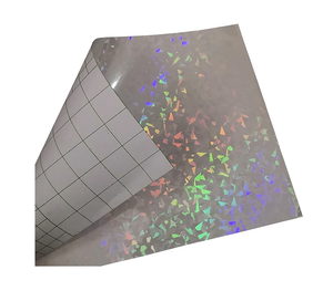 Hoja <span class=keywords><strong>de</strong></span> <span class=keywords><strong>película</strong></span> <span class=keywords><strong>de</strong></span> laminación en frío para foto <span class=keywords><strong>de</strong></span> publicidad exterior Interior holográfica <span class=keywords><strong>de</strong></span> vidrio roto con papel <span class=keywords><strong>de</strong></span> liberación - Product Image 1