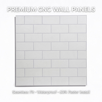 Harga Grosir Global Papan Dinding SPC CNC 4mm Anti Air Anti Jamur Anti Statis Peredam Suara untuk Restoran dan Gym