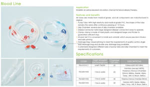 डिस्पोजेबल डायलिसिस रक्त लाइन किट लाइन के लिए रक्त शोधन - Product Image 2