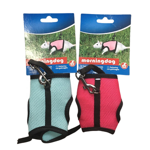 Coelho Hamster Furão Colete de animais pequenos com trela Coelho de malha arnês de peito acessórios para animais de estimação - Product Image 3