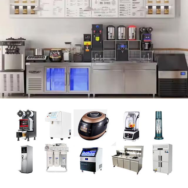 One Stop Solution Bubble Milk Tea Milk Tea Set Equipment Bubble Tea Making Machine