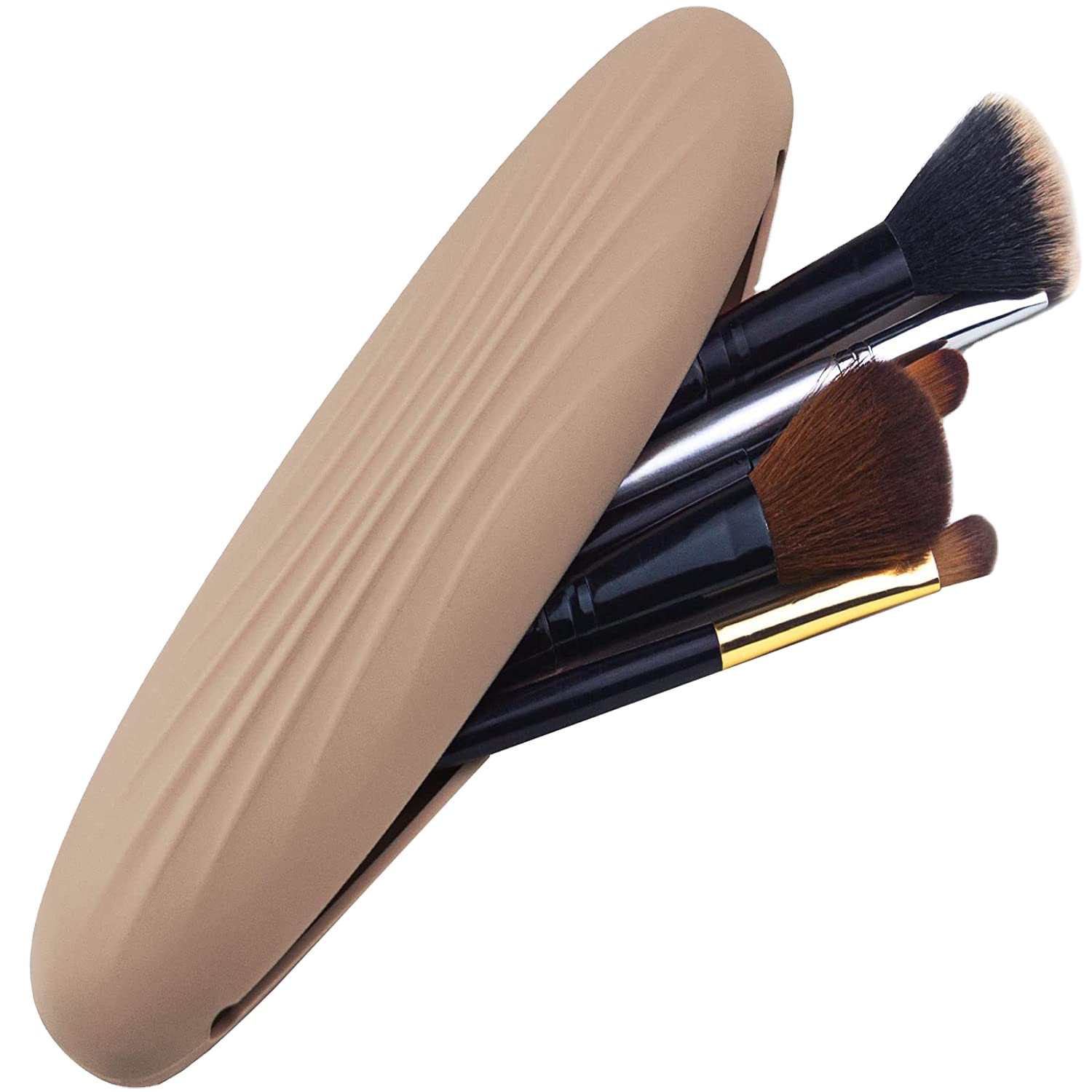 Дорожный держатель для кистей для макияжа, силиконовый держатель для кистей для макияжа, портативный органайзер для косметических кистей для лица